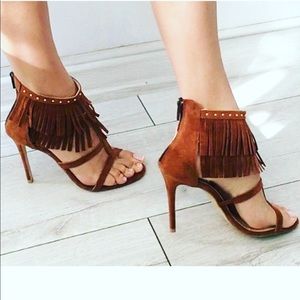 Shoes - Brand New Suede High Heel Sandals From Europe Shoes - Brand New Suede High Heel Sandals From Europe